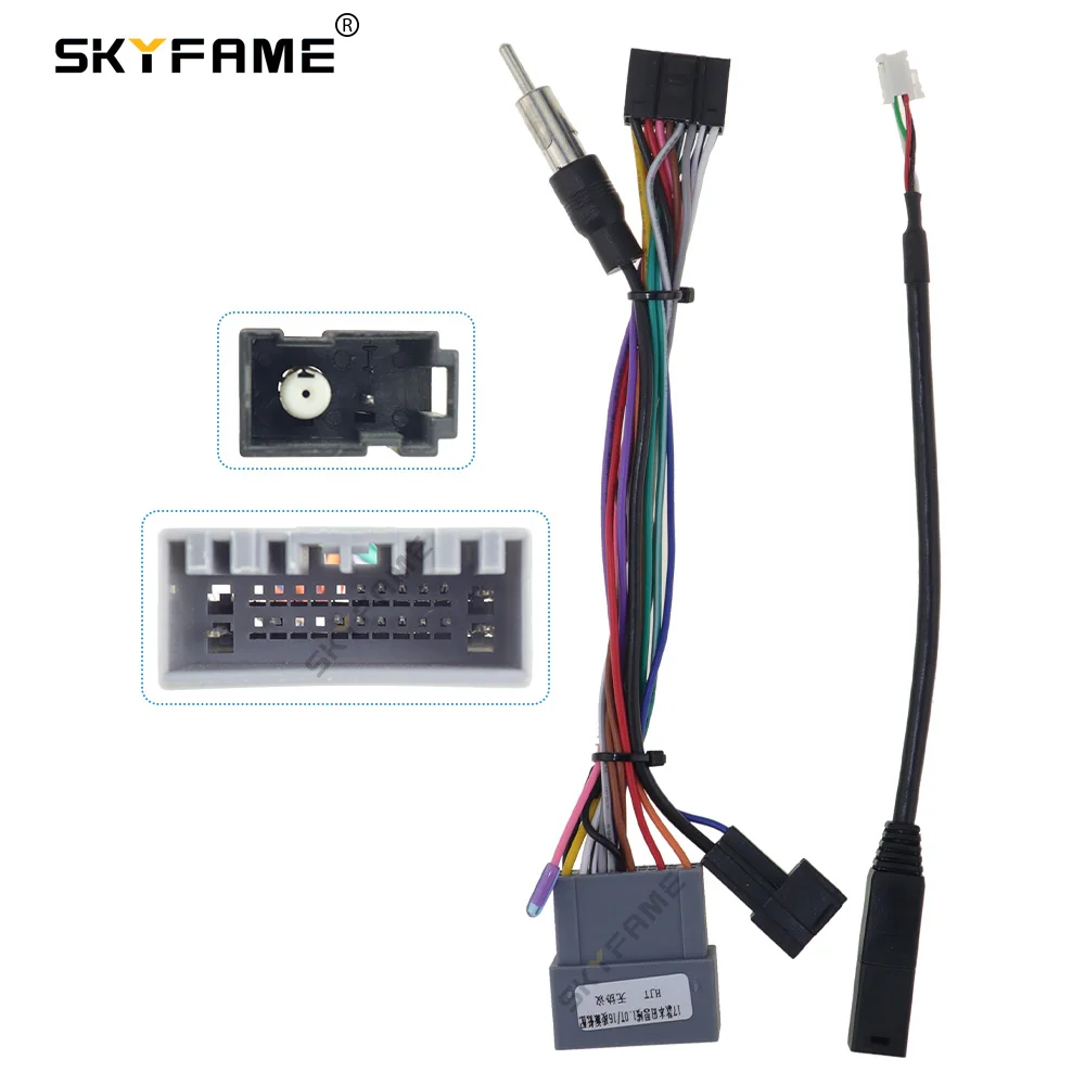 SKYFAME 16Pin Car Stereo Wire Harness Adapter Power Cable For Honda Civic Crider Fit Jazz BRV Amaze
SKYFAME 16Pin Car Stereo Wire Harness Adapter Power Cable For Honda Civic Crider Fit Jazz BRV Amaze