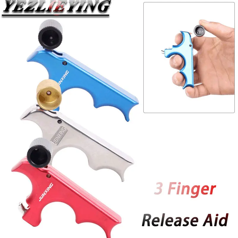 Hunting 3 Finger Release Aid metal Stainless Steel Red/Blue/Silver 3 Colors Compound Bow Release Archery Accessories
Hunting 3 Finger Release Aid metal Stainless Steel Red/Blue/Silver 3 Colors Compound Bow Release Archery Accessories
