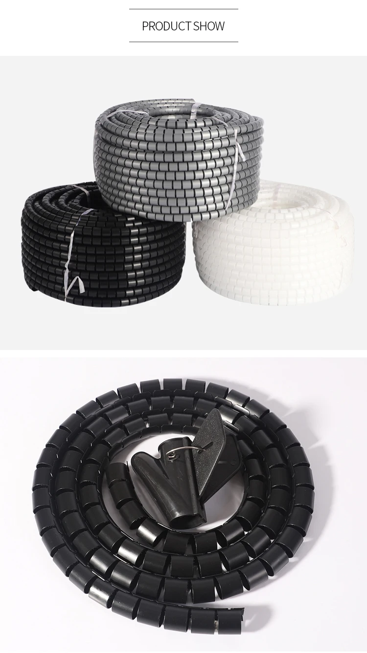 Втулка для кабельного менеджера 10 м, 8-28 мм, полиэтиленовая трубка с проволокой, намоточная трубка, белый/черный/серый 
Втулка для кабельного менеджера 10 м, 8-28 мм, полиэтиленовая трубка с проволокой, намоточная трубка, белый/черный/серый