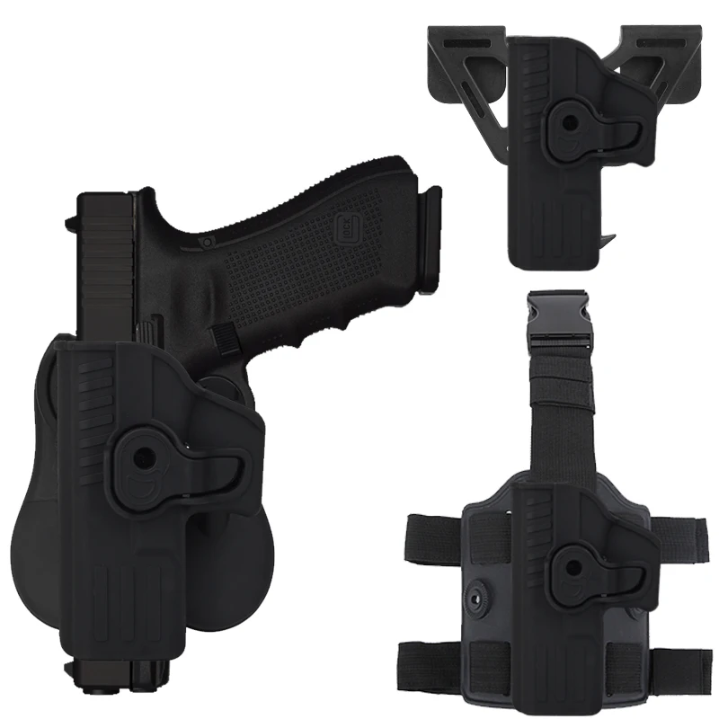 Left Hand Unversial GL Gun Holster, Tactical Drop Leg Thigh Hoslter, Paddle Chest Holder Case For GL 17 19 22 26 31 43 44
Left Hand Unversial GL Gun Holster, Tactical Drop Leg Thigh Hoslter, Paddle Chest Holder Case For GL 17 19 22 26 31 43 44