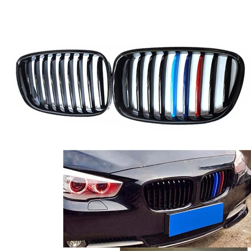 Black Front Bumper Kidney Grille Glossy For 2009-2017 BMW F07 GT 535iGT 550iGT 51137200169, 51137200170
Black Front Bumper Kidney Grille Glossy For 2009-2017 BMW F07 GT 535iGT 550iGT 51137200169, 51137200170