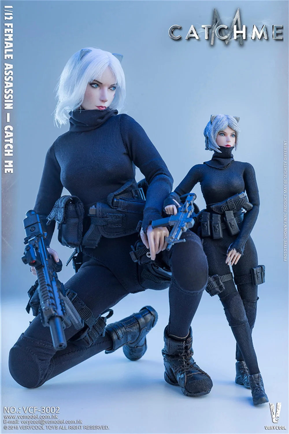 VERYCOOL 1/12th VCF-3002 Female Assassin Cat Body Figures With Hand Model Head Sculpture For General 6inch Body Figures Action
VERYCOOL 1/12th VCF-3002 Female Assassin Cat Body Figures With Hand Model Head Sculpture For General 6inch Body Figures Action