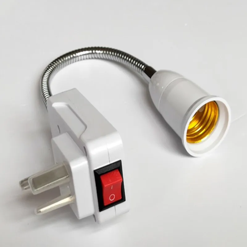 E27 screw hose with switch extended universal night reading feeding bedroom bedside rotary socket wall plug small night light
E27 screw hose with switch extended universal night reading feeding bedroom bedside rotary socket wall plug small night light