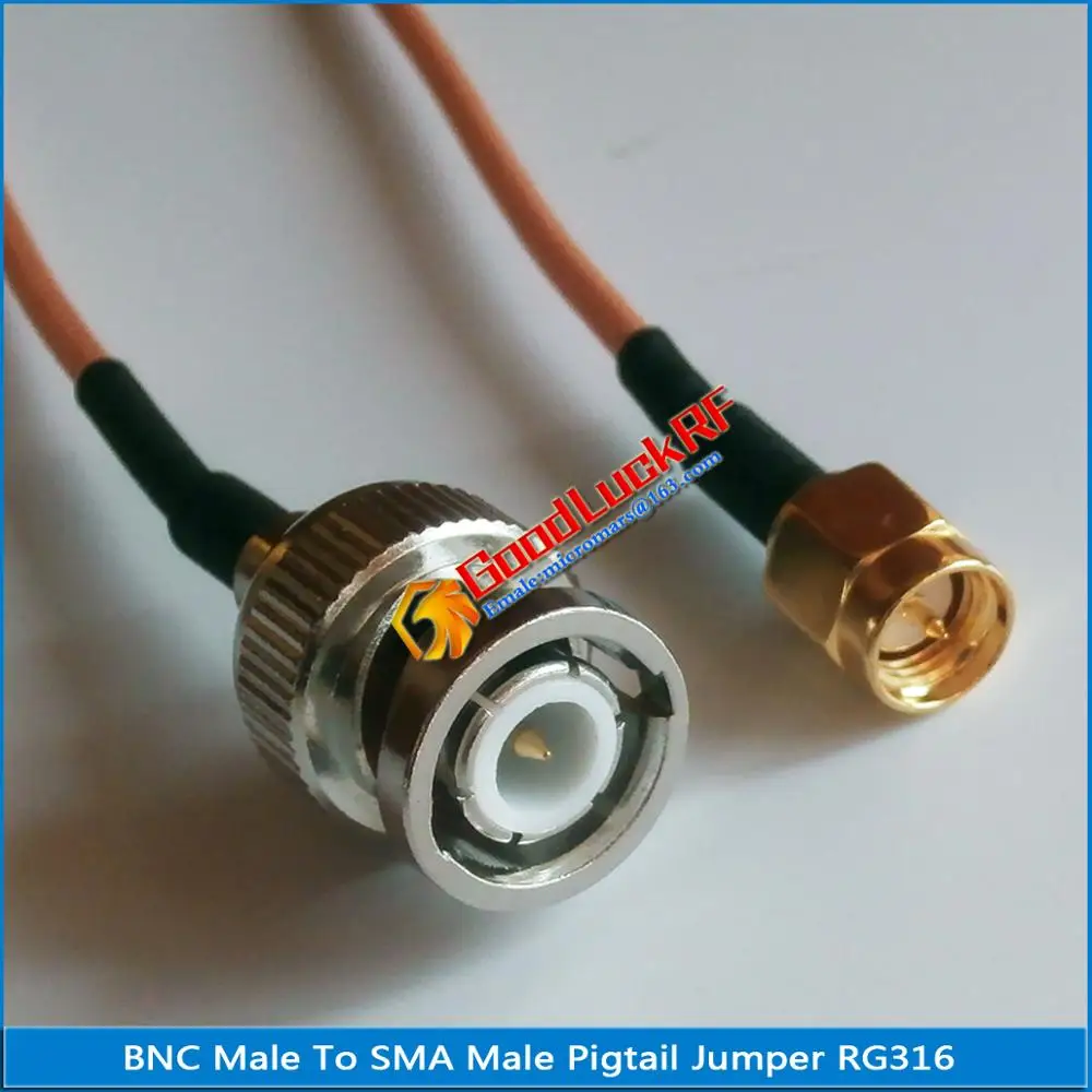 High-quality Q9 BNC Male To SMA Male Plug RF Connector Pigtail Jumper RG316 extend Cable Low Loss
High-quality Q9 BNC Male To SMA Male Plug RF Connector Pigtail Jumper RG316 extend Cable Low Loss
