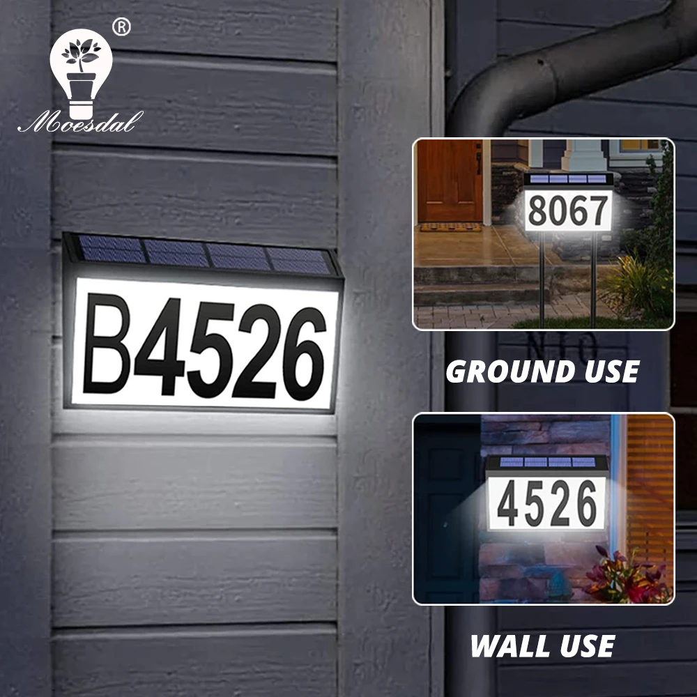 LED solar house number motion sensor outdoor courtyard IP65 rainproof house number family street address number sign lighting
LED solar house number motion sensor outdoor courtyard IP65 rainproof house number family street address number sign lighting