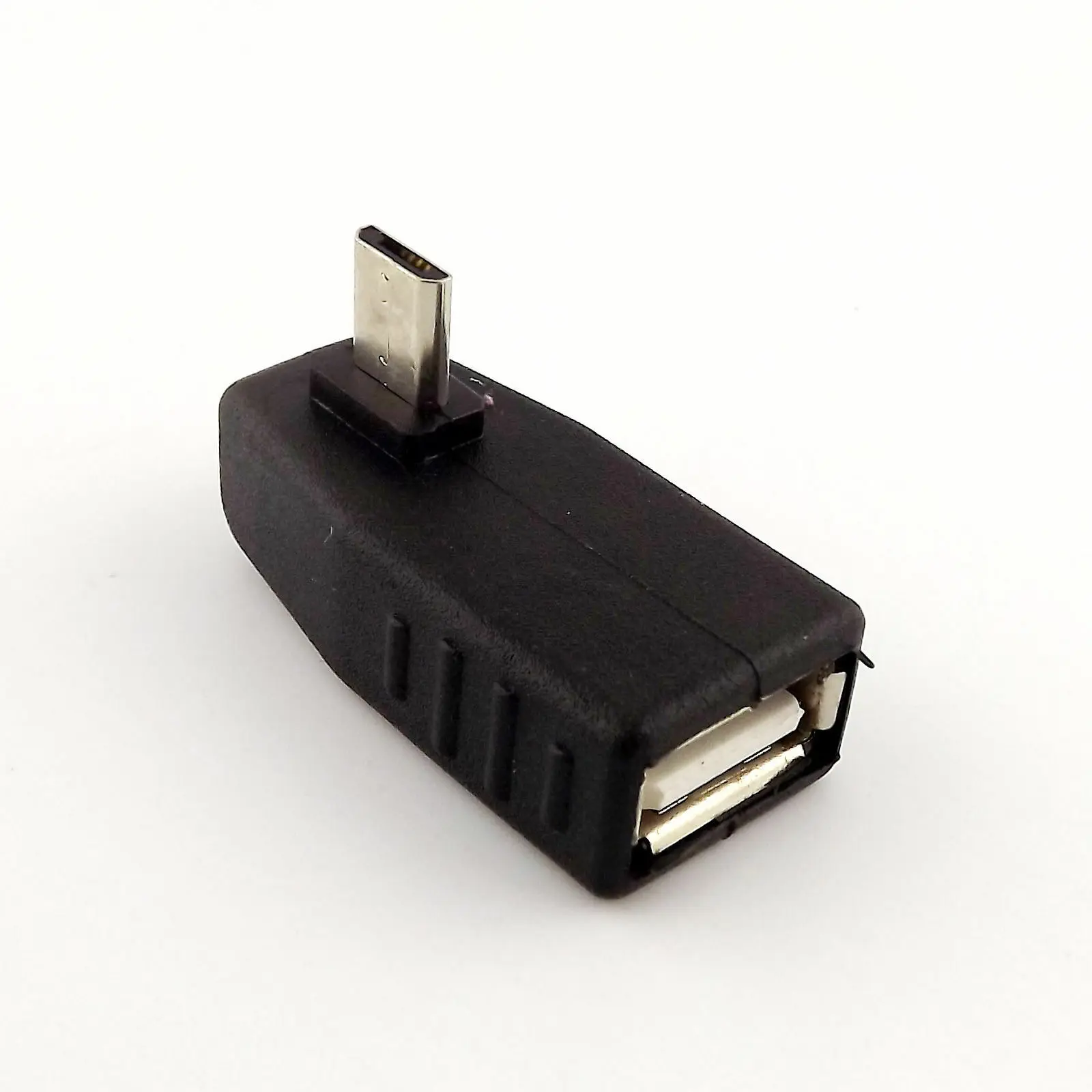 10pcs Left Angle 90° Micro USB 5 Pin B Male Plug To USB 2.0 A Female OTG Host Adapter
10pcs Left Angle 90° Micro USB 5 Pin B Male Plug To USB 2.0 A Female OTG Host Adapter