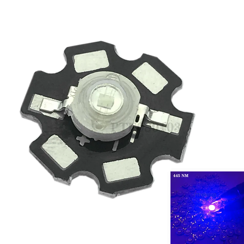 1W/3W Blue 465-470nm/ Royal Blue 445-455NM High Power LED Emitter 700mA with 20mm Star PCB
1W/3W Blue 465-470nm/ Royal Blue 445-455NM High Power LED Emitter 700mA with 20mm Star PCB
