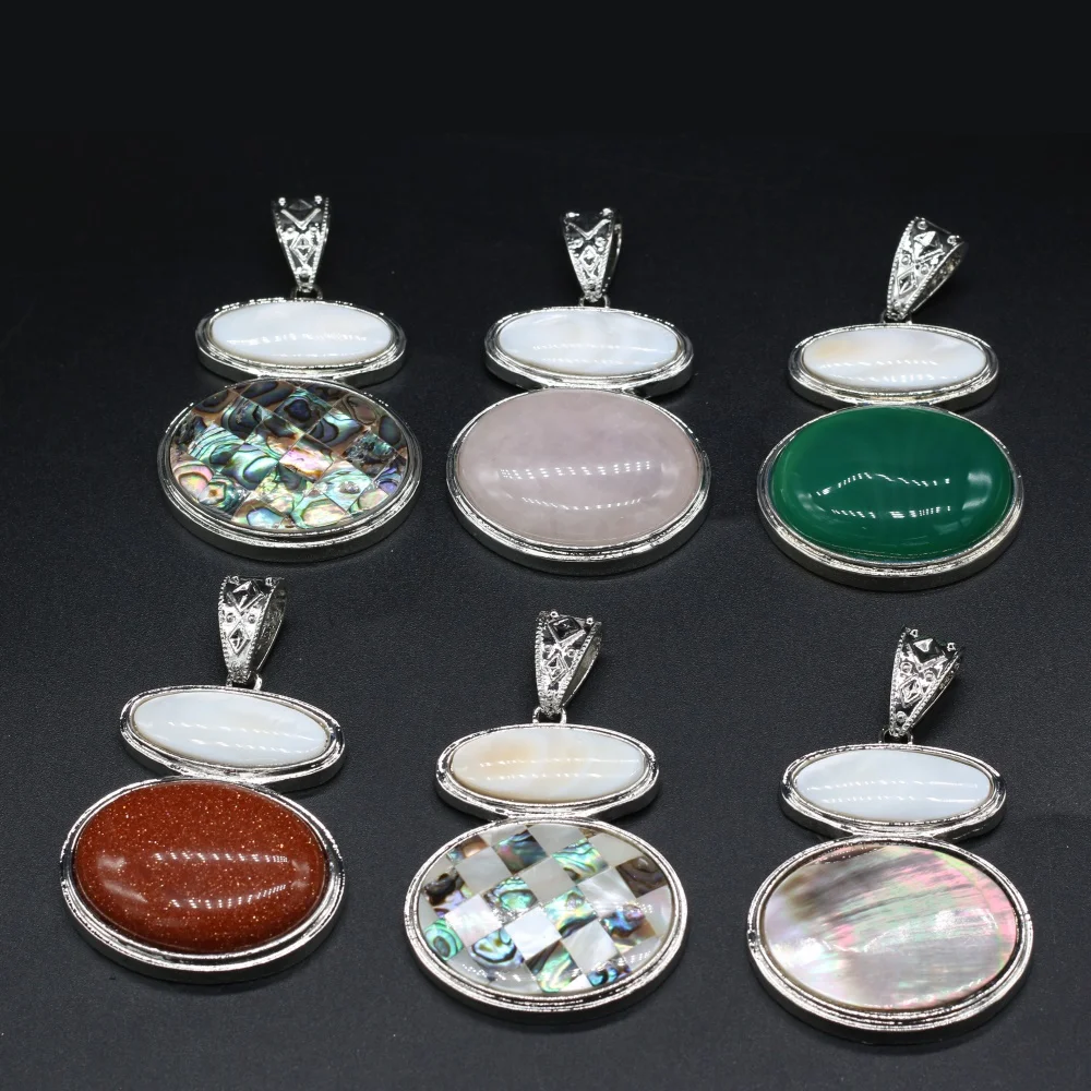 Natural Abalone Shell Pendant Gemstones Crystal Agat Lapis Lazuli Charms for DIY Jewelry Making Exquisite Necklace Accessories
Natural Abalone Shell Pendant Gemstones Crystal Agat Lapis Lazuli Charms for DIY Jewelry Making Exquisite Necklace Accessories