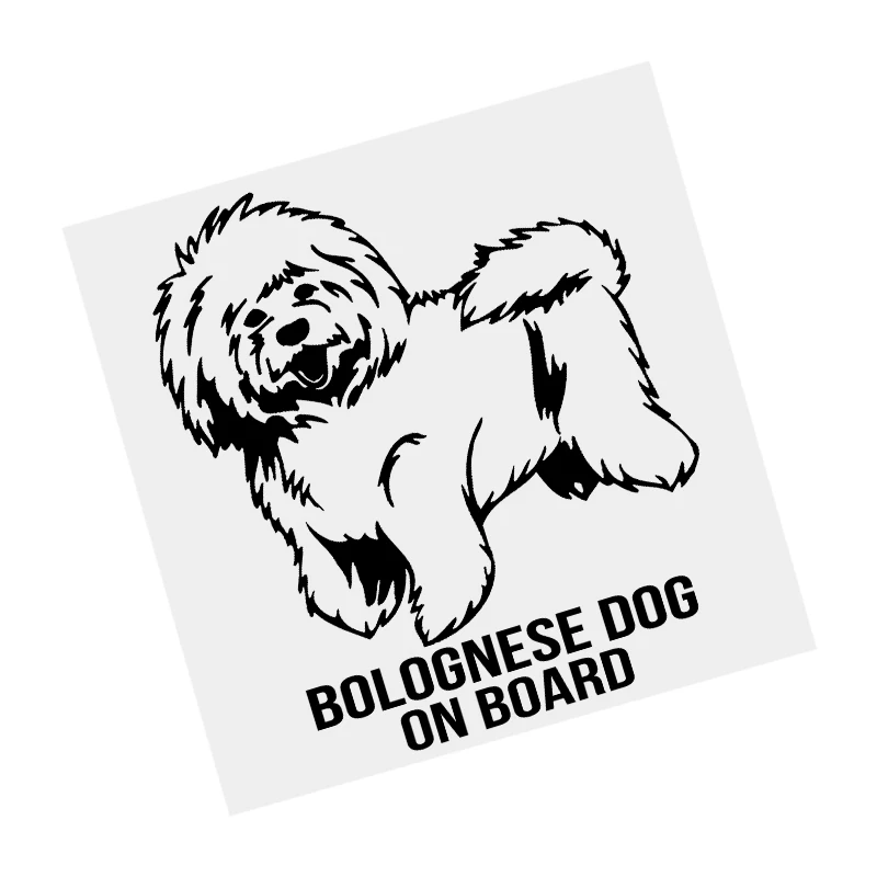 S61492# Bolognese Dog On Board Black Transparent Car Sticker Vinyl Decal Waterproof Decors for Motorcycle Bumper Laptop
S61492# Bolognese Dog On Board Black Transparent Car Sticker Vinyl Decal Waterproof Decors for Motorcycle Bumper Laptop
