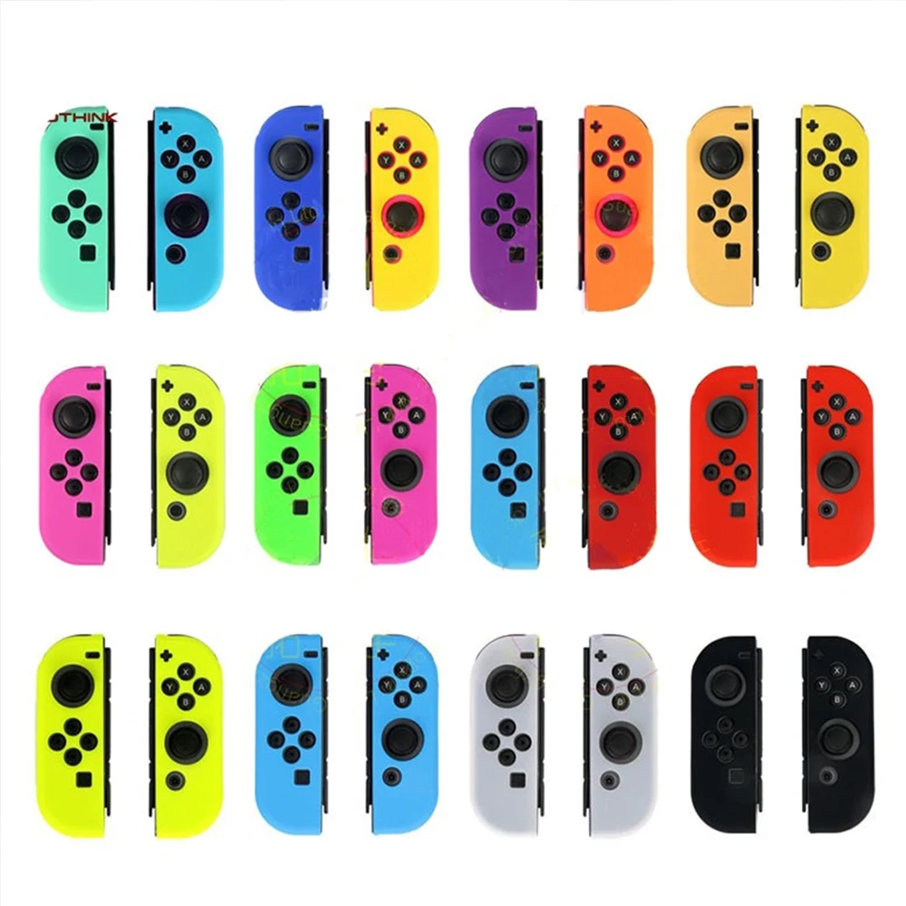 Soft Silicone Protective Skin Case Joy-cons Anti-Slip Cover Shell Rubber Analog Thumstick Cap For NS Switch Joystick Controller
Soft Silicone Protective Skin Case Joy-cons Anti-Slip Cover Shell Rubber Analog Thumstick Cap For NS Switch Joystick Controller