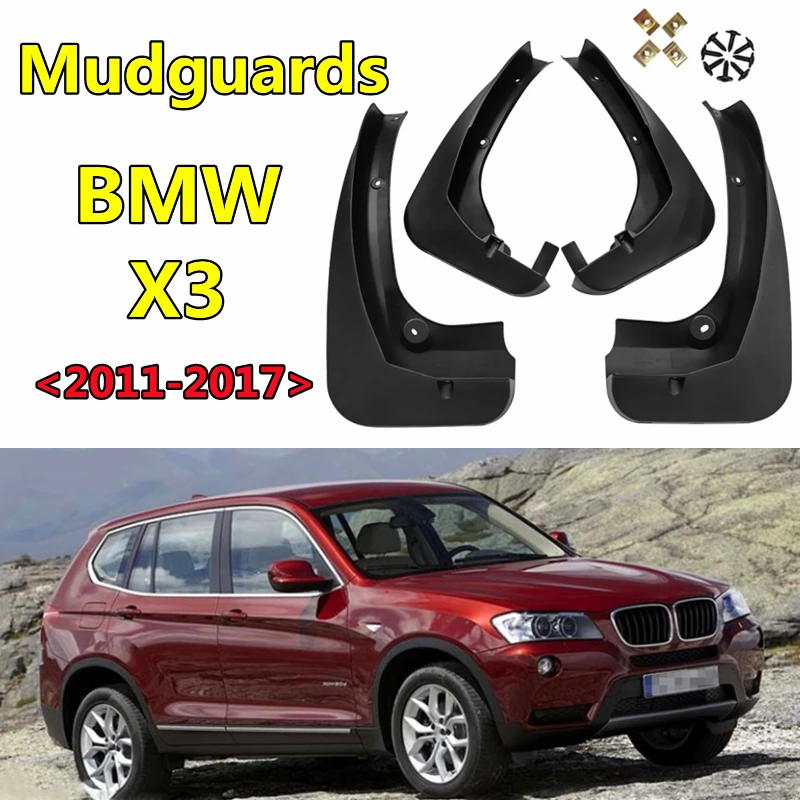 4pcs Car Exterior Parts Fender Mudguards For BMW X3 2011-2017 Auto Accessories Wheel Mud Flare Flaps Protection Splash Guards
4pcs Car Exterior Parts Fender Mudguards For BMW X3 2011-2017 Auto Accessories Wheel Mud Flare Flaps Protection Splash Guards