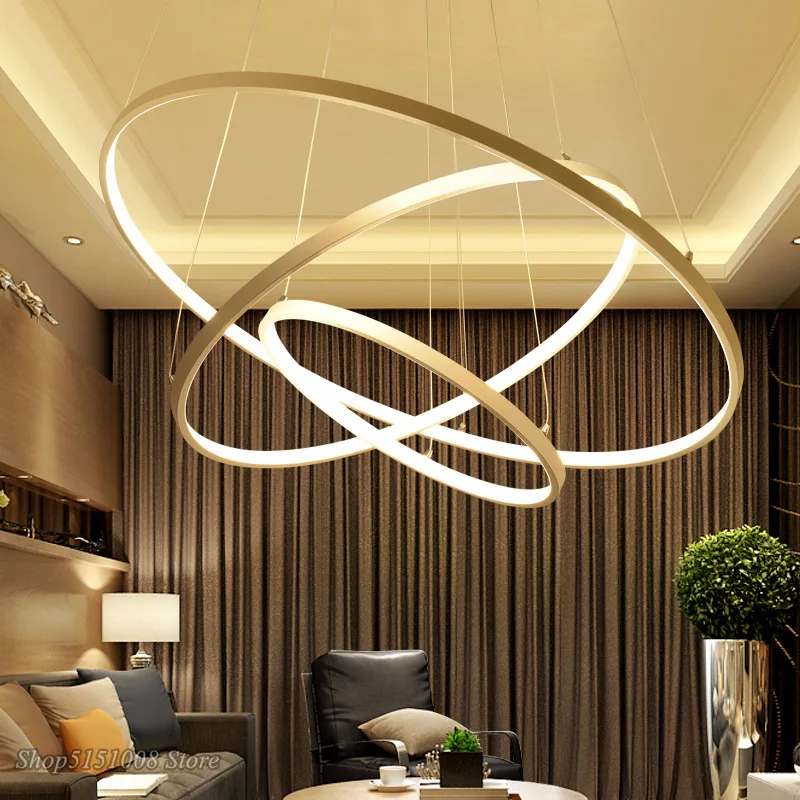 Modern LED Pendant lights for living dining room white golden black Circle Rings aluminum body pendant Lamp home decor fixtures
Modern LED Pendant lights for living dining room white golden black Circle Rings aluminum body pendant Lamp home decor fixtures