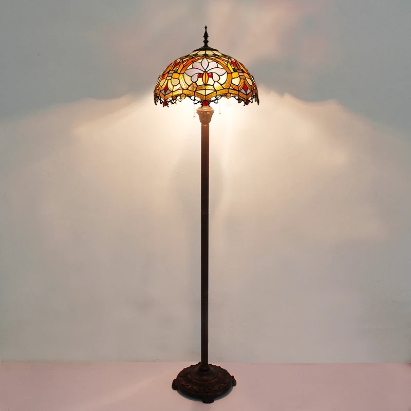 160cm 63"H Vintage Antique Floor lamp for Living room Tiffany stained glass shade baroque style 15.7"W 110V 220V EU plug US plug
160cm 63"H Vintage Antique Floor lamp for Living room Tiffany stained glass shade baroque style 15.7"W 110V 220V EU plug US plug