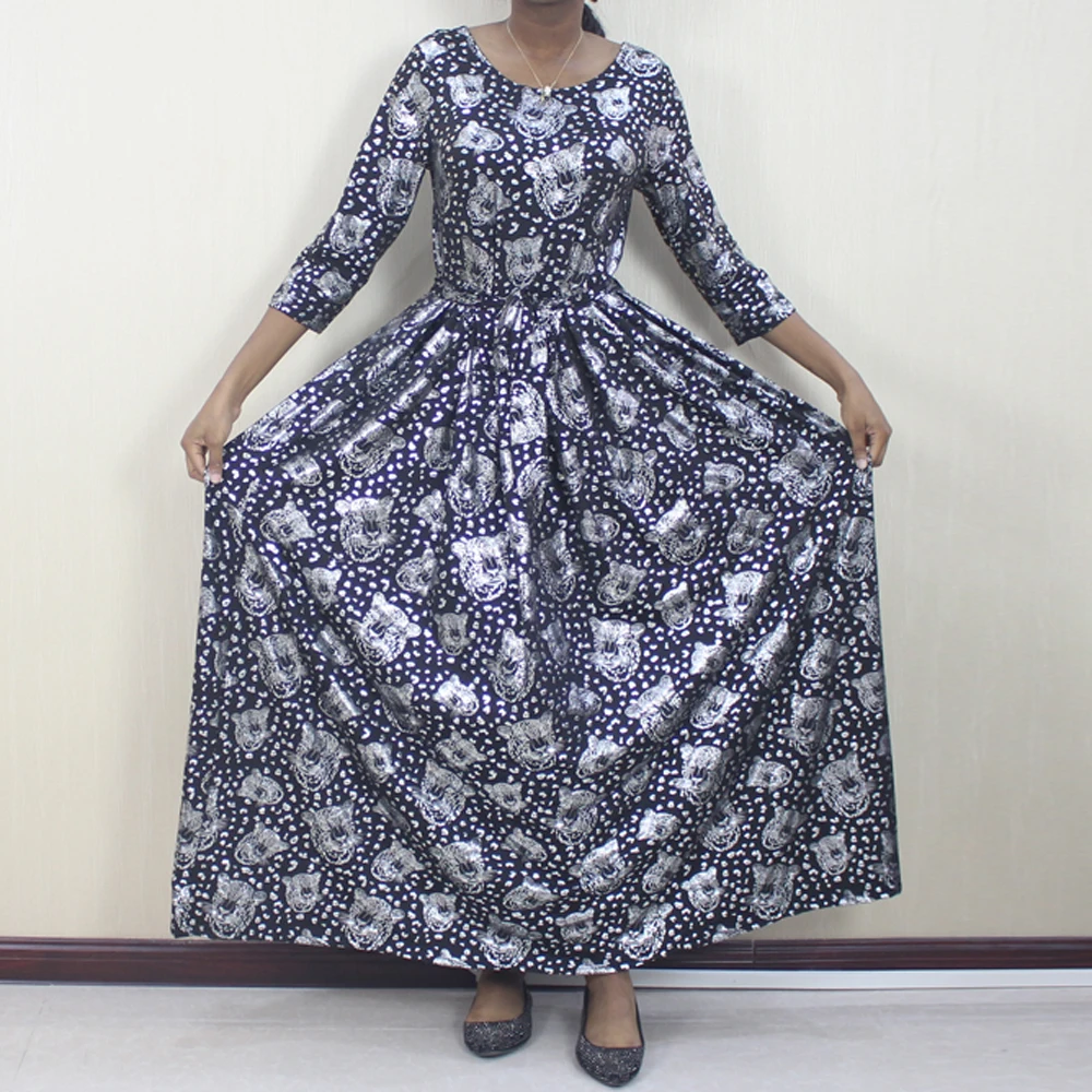 Africa Dress For Women Best Selling Fashion Multicolored High Quality Tiger Print Embroidery Shine Long Sleeves Maxi Robe Party
Africa Dress For Women Best Selling Fashion Multicolored High Quality Tiger Print Embroidery Shine Long Sleeves Maxi Robe Party