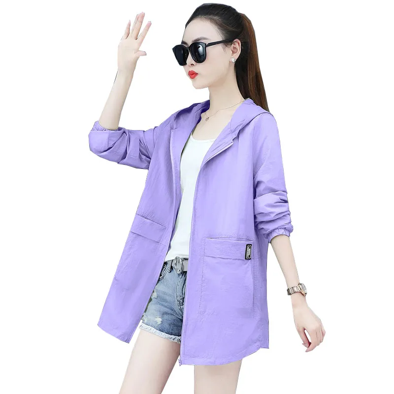 2022 New Sun protection Clothing Women Summer Hooded Solid Color Wild thin Coat Ladies Tops Outerwear Long sleeve
2022 New Sun protection Clothing Women Summer Hooded Solid Color Wild thin Coat Ladies Tops Outerwear Long sleeve