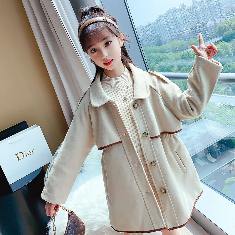 Woolen Girls Kids Coat Jacket 2021 Warm Thicken Winter Autumn Cotton Cardigan Buttons Outerwear Children's Clothing
Woolen Girls Kids Coat Jacket 2021 Warm Thicken Winter Autumn Cotton Cardigan Buttons Outerwear Children's Clothing