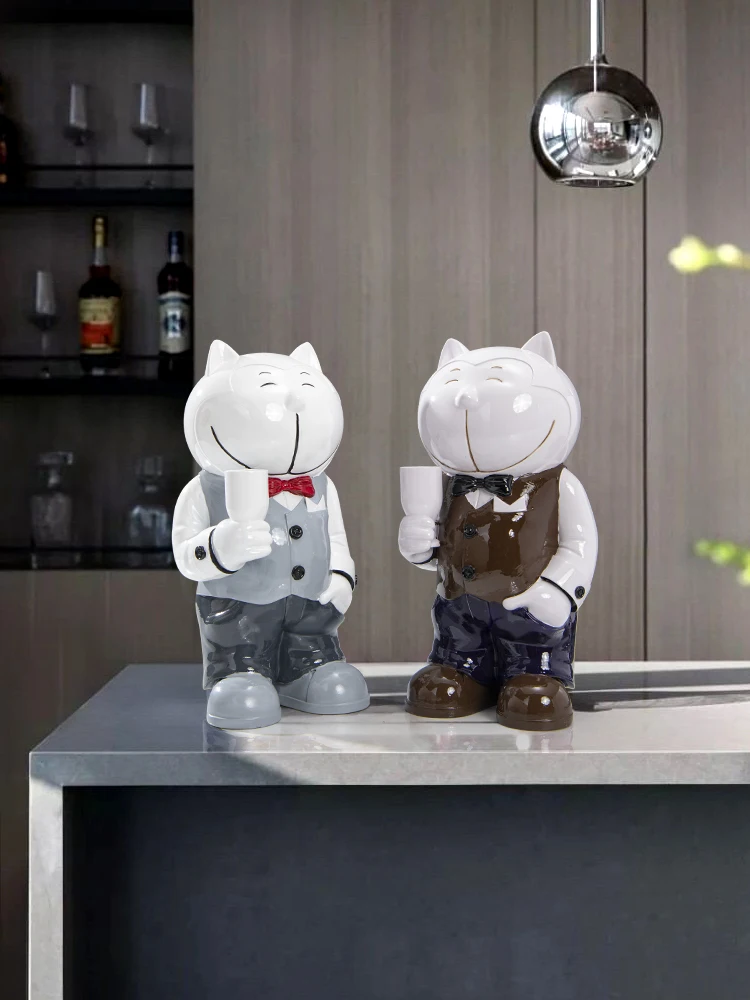 Creative Cat Sculpture Simple Modern Living Room Home Decoration Accessories Wine Cabinet Office Desktop Soft Ornaments Statues
Creative Cat Sculpture Simple Modern Living Room Home Decoration Accessories Wine Cabinet Office Desktop Soft Ornaments Statues