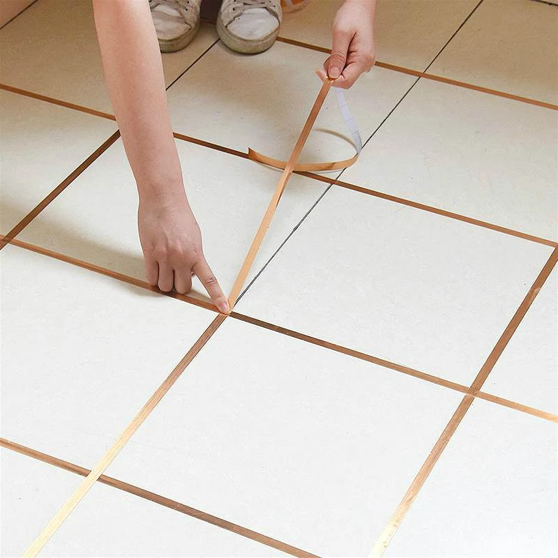 Gold Tile Gap Sealing Tape 50M Waterproof Mildew Proof Wall Seal Copper Foil Strip Silver Golden Black Rim Floor Home Decoration
Gold Tile Gap Sealing Tape 50M Waterproof Mildew Proof Wall Seal Copper Foil Strip Silver Golden Black Rim Floor Home Decoration