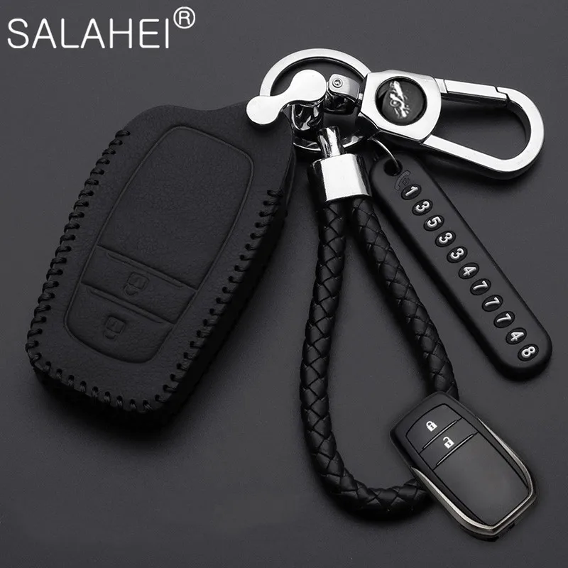 Hand Sewing Luminous Leather Car Key Case Cover For Toyota CHR Hilux Fortuner Land Cruiser 200 Camry Corolla Crown RAV4 Highland
Hand Sewing Luminous Leather Car Key Case Cover For Toyota CHR Hilux Fortuner Land Cruiser 200 Camry Corolla Crown RAV4 Highland