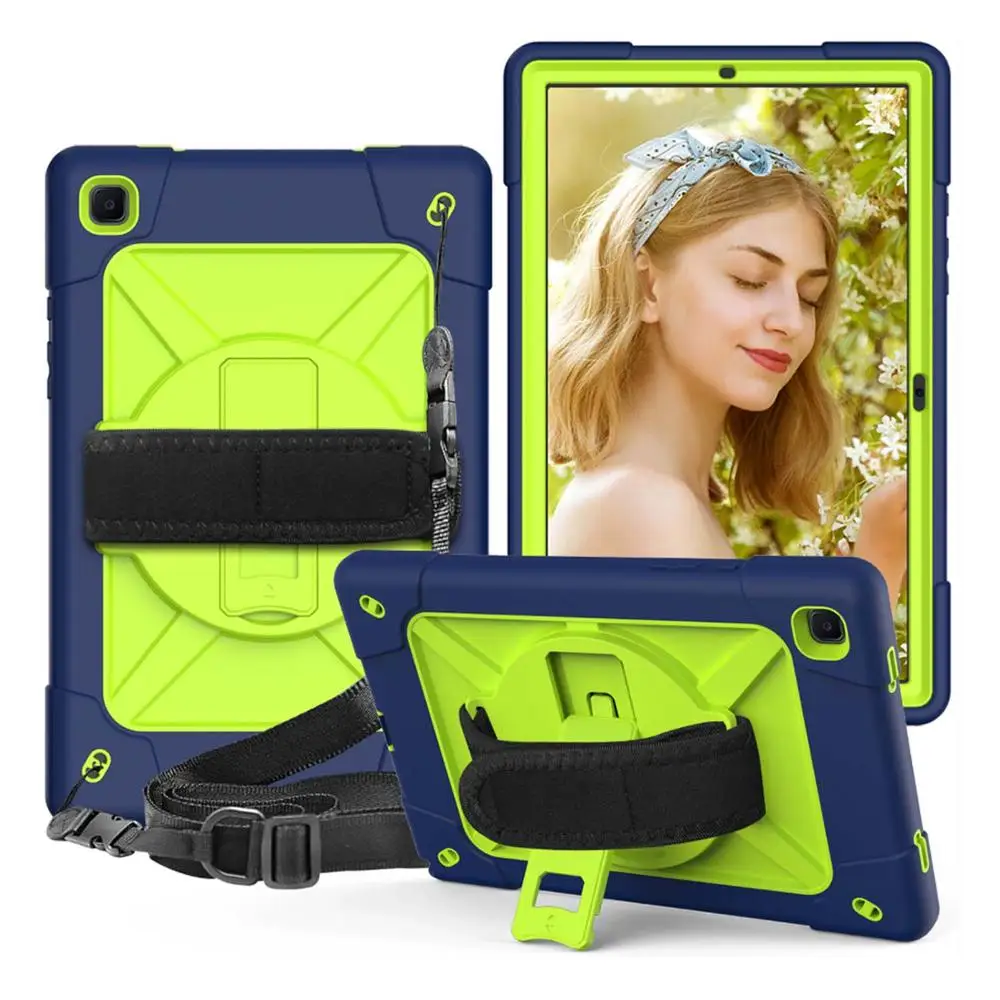 Kid Safe Heavy Duty Silicone Hard Cover for Samsung Galaxy Tab A7 10.4'' 2020 Hand Shoulder Strap Stand for SM-T500 SM-T505 Case
Kid Safe Heavy Duty Silicone Hard Cover for Samsung Galaxy Tab A7 10.4'' 2020 Hand Shoulder Strap Stand for SM-T500 SM-T505 Case