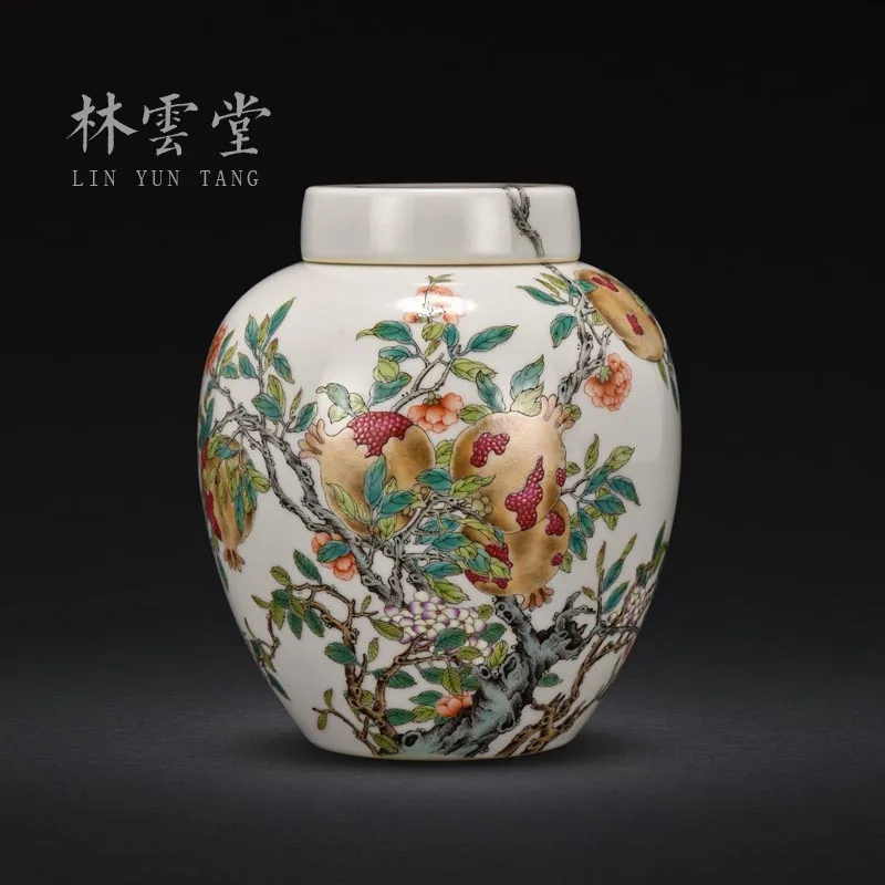 hand-painted pastel pomegranates fuk caddy many children seal pot antique decorative ceramic furnishing articles
hand-painted pastel pomegranates fuk caddy many children seal pot antique decorative ceramic furnishing articles