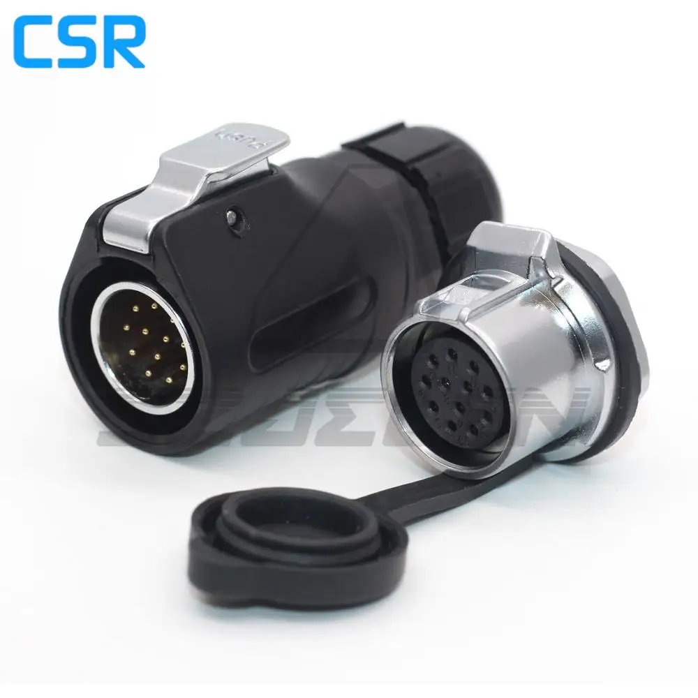 XHP20 Series, 12 Pin Waterproof Connector Male And Female Plug & Socket LED Light Power Plug Cable Connectors IP67
XHP20 Series, 12 Pin Waterproof Connector Male And Female Plug & Socket LED Light Power Plug Cable Connectors IP67