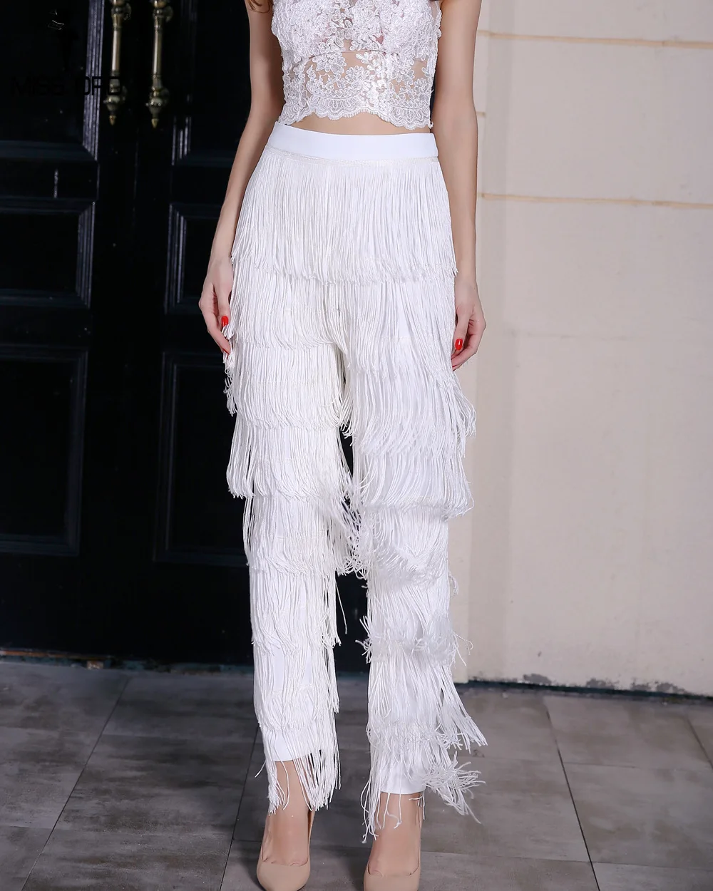 Women Elegant Elastic High Waist Fashion Tassel Pants Spring Fringed Pants Sexy Tassels Trousers
Women Elegant Elastic High Waist Fashion Tassel Pants Spring Fringed Pants Sexy Tassels Trousers