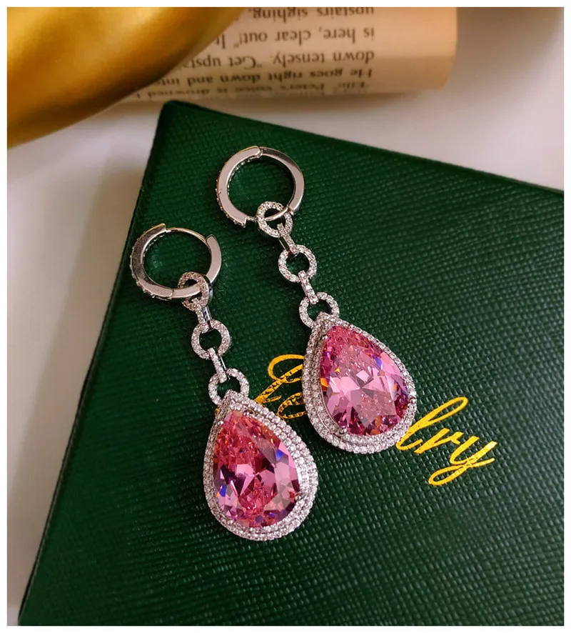 Серьги-капли для женщин, ювелирные изделия, розовые капли воды, кубический цирконий, романтические аксессуары для свадебной вечеринки
Серьги-капли для женщин, ювелирные изделия, розовые капли воды, кубический цирконий, романтические аксессуары для свадебной вечеринки