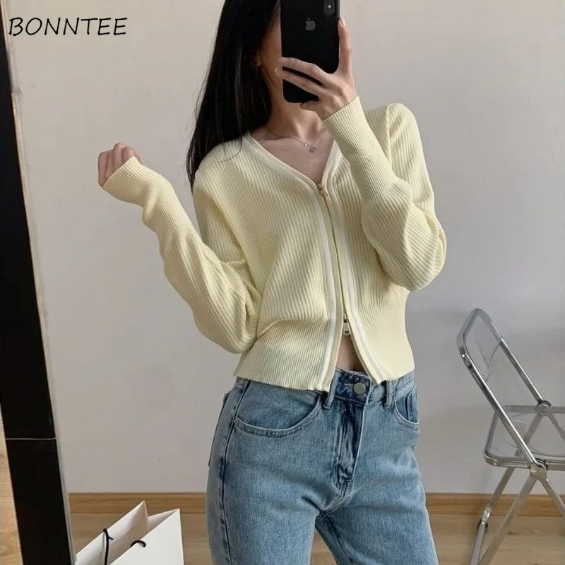 Cardigan Women Design Cropped 3 Colors Zipper Slim Harajuku Simple All-match Popular Trendy Cozy College Spring Ladies Retro Ins
Cardigan Women Design Cropped 3 Colors Zipper Slim Harajuku Simple All-match Popular Trendy Cozy College Spring Ladies Retro Ins