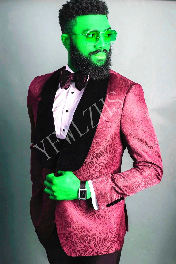 Handsome Groomsmen Shawl Lapel Groom Tuxedos Mens Wedding Dress Man Jacket Blazer Prom Dinner (Jacket+Pants+Tie+Vest) A035
Handsome Groomsmen Shawl Lapel Groom Tuxedos Mens Wedding Dress Man Jacket Blazer Prom Dinner (Jacket+Pants+Tie+Vest) A035
