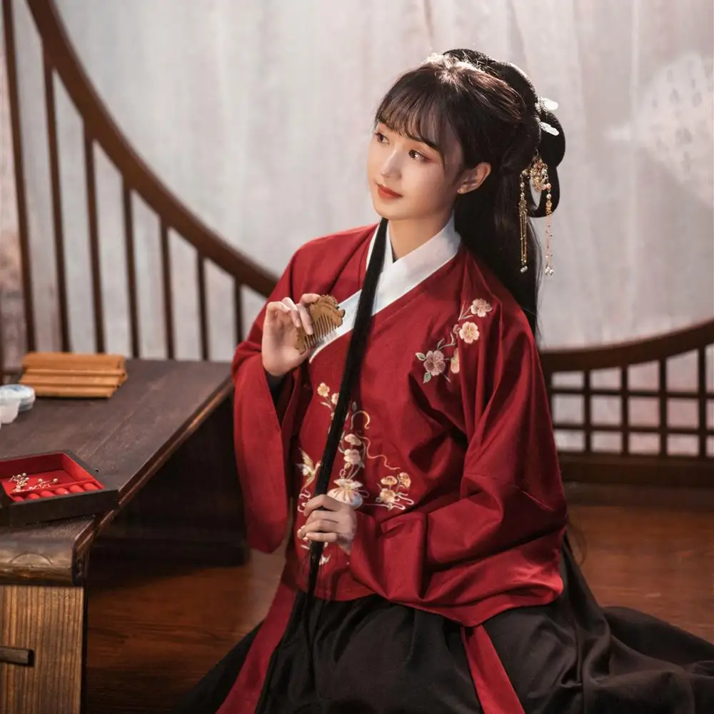 Embroidery Hanfu Women Folk Dance Costume Traditional Festival Outfit Singers Rave Performance Clothing Fairy Dress 2 Pcs DC4672
Embroidery Hanfu Women Folk Dance Costume Traditional Festival Outfit Singers Rave Performance Clothing Fairy Dress 2 Pcs DC4672