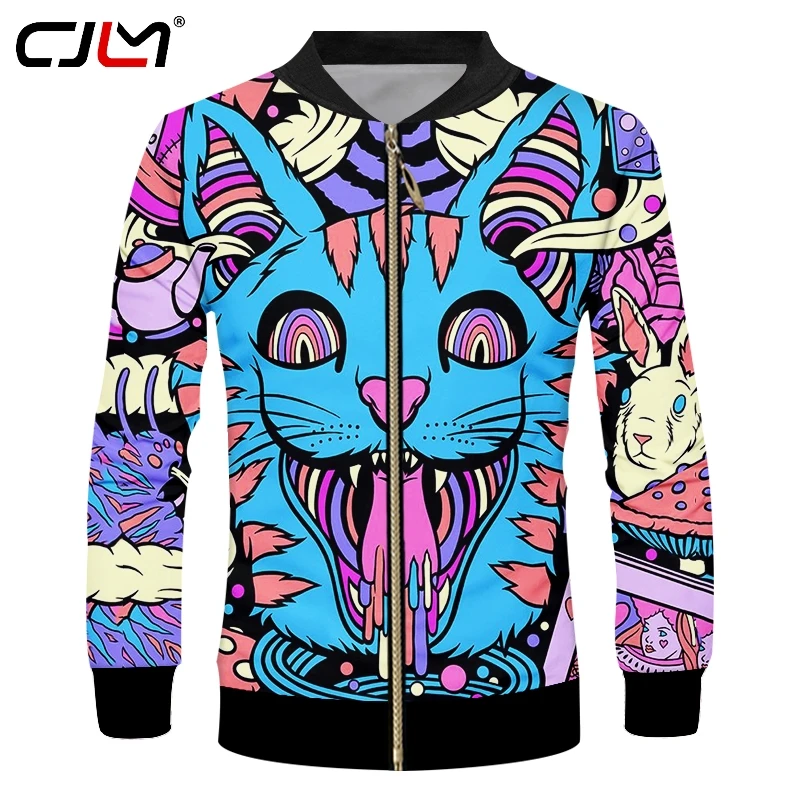 CJLM Spring New Man Casual Harajuku Big Size 6XL 3D Printed Personality Punk Pattern Colorful Blue Cat Zip Jacket
CJLM Spring New Man Casual Harajuku Big Size 6XL 3D Printed Personality Punk Pattern Colorful Blue Cat Zip Jacket