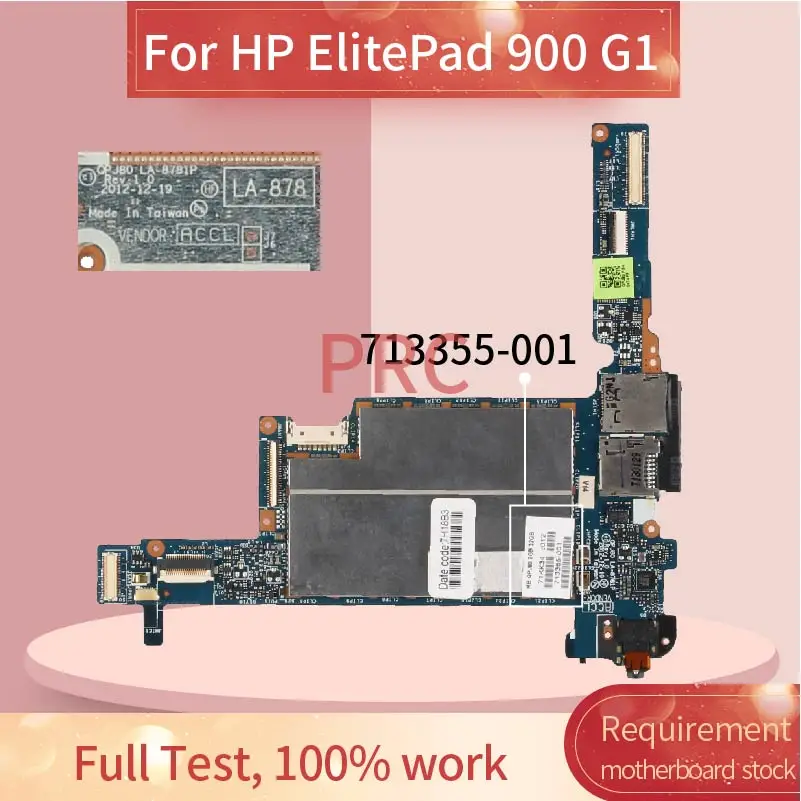 For HP ElitePad 900 G1 Notebook Mainboard QPJ80 LA-8781P Laptop Motherboard 713355-001 713355-501
For HP ElitePad 900 G1 Notebook Mainboard QPJ80 LA-8781P Laptop Motherboard 713355-001 713355-501