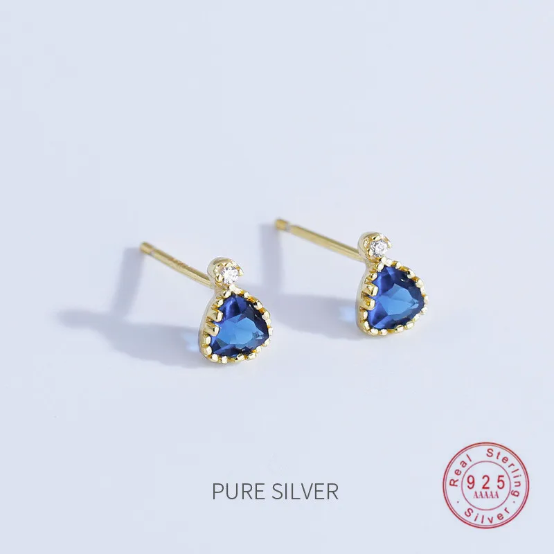 HI MAN 100% S925 Sterling Silver Nordic INS Geometric Blue Crystal Stud Earrings Women Charm Christmas Gift Jewelry
HI MAN 100% S925 Sterling Silver Nordic INS Geometric Blue Crystal Stud Earrings Women Charm Christmas Gift Jewelry