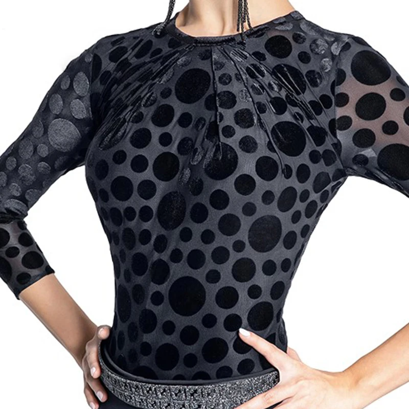 Ballroom Dance Tops Women Latin Practice Wear Customized Modern Dance Outfit Wave Point Salsa Dancewear Stage Costume DL8790
Ballroom Dance Tops Women Latin Practice Wear Customized Modern Dance Outfit Wave Point Salsa Dancewear Stage Costume DL8790