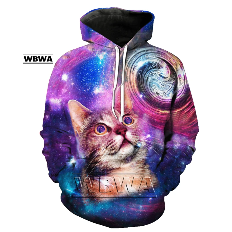 2020 new cute cat hoodie unisex 3D printed sweatshirt men's casual hooded pullover
2020 new cute cat hoodie unisex 3D printed sweatshirt men's casual hooded pullover