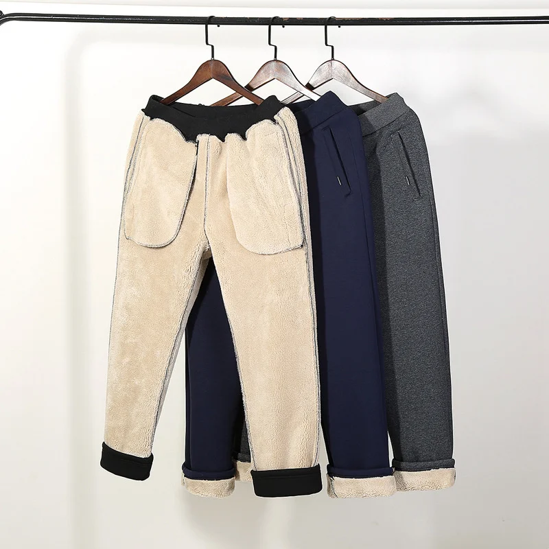 Fur Winter Lining Warm Mens Pants Casual Sweatpants Thicken Cotton Pantalon Full Length Trousers Large Size M-5XL Harem Pants
Fur Winter Lining Warm Mens Pants Casual Sweatpants Thicken Cotton Pantalon Full Length Trousers Large Size M-5XL Harem Pants