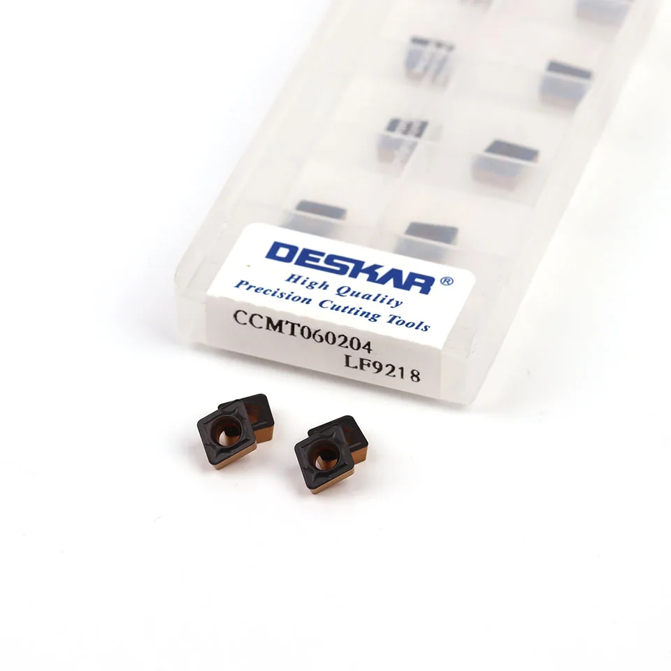 DESKAR CCMT060204 CCMT060208 LF9218 токарный инструмент лезвие с двойным покрытием карбидный токарный инструмент стальные детали
DESKAR CCMT060204 CCMT060208 LF9218 токарный инструмент лезвие с двойным покрытием карбидный токарный инструмент стальные детали