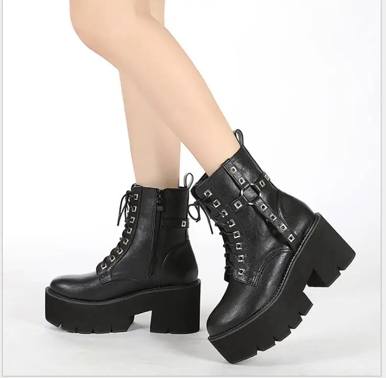 New Autumn Winter Women Ankle Boots Black Leather Fashion Autumn Warm Motorcycle Non-slip Waterproof Female Platform Boots Shoes
New Autumn Winter Women Ankle Boots Black Leather Fashion Autumn Warm Motorcycle Non-slip Waterproof Female Platform Boots Shoes