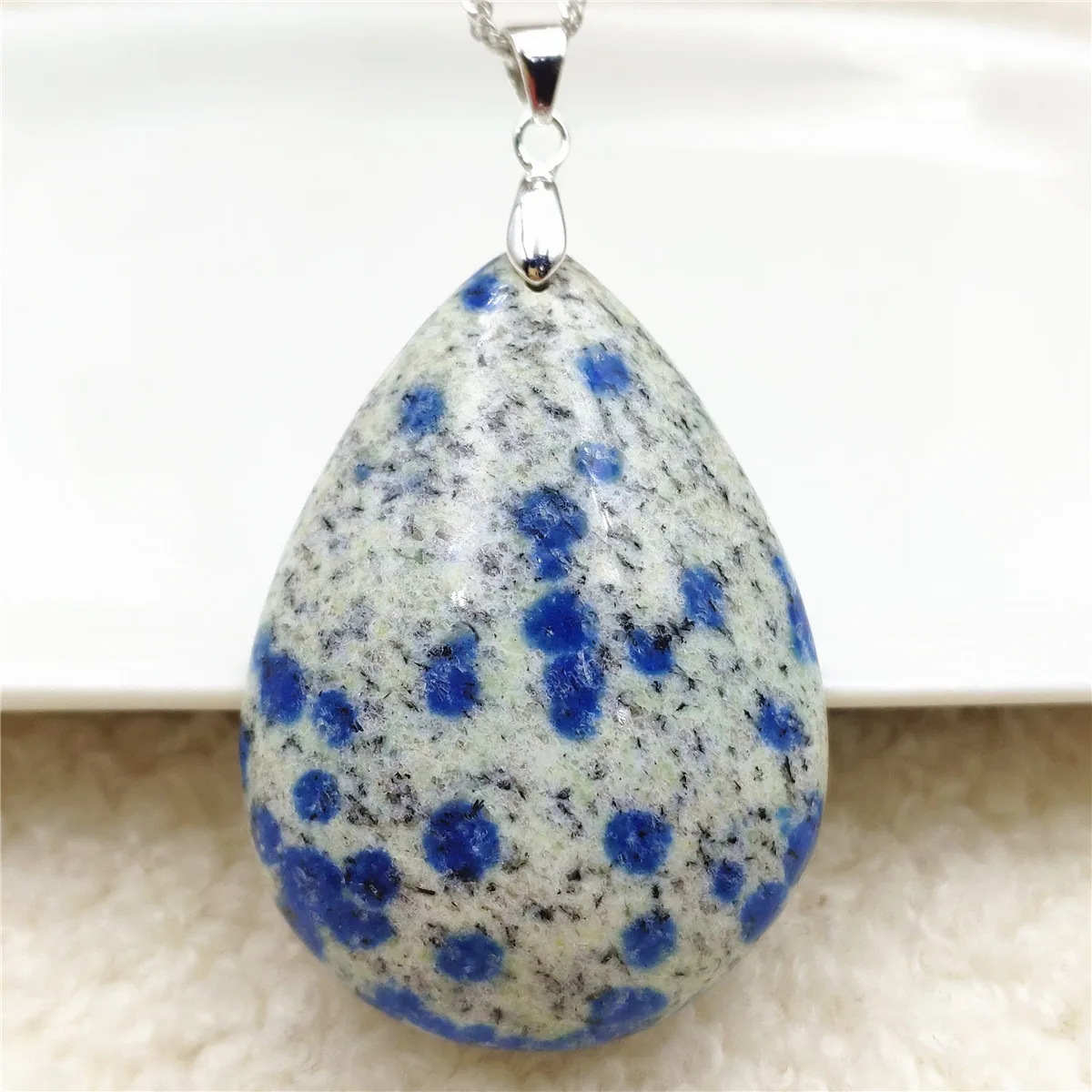 Genuine Natural Blue K2 Jade Volcanic Pendant Necklace Women Men 47x34x11mm Water Drop Stone Love Gift Necklace AAAAAA
Genuine Natural Blue K2 Jade Volcanic Pendant Necklace Women Men 47x34x11mm Water Drop Stone Love Gift Necklace AAAAAA