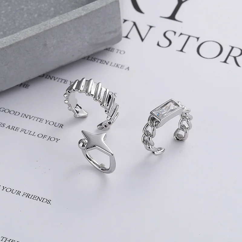 Korean Design Without Ear Holes Zircon Geometric Side Earrings for Women Jewelry Aretes De Mujer Modernos 2021 Mayoreo
Korean Design Without Ear Holes Zircon Geometric Side Earrings for Women Jewelry Aretes De Mujer Modernos 2021 Mayoreo