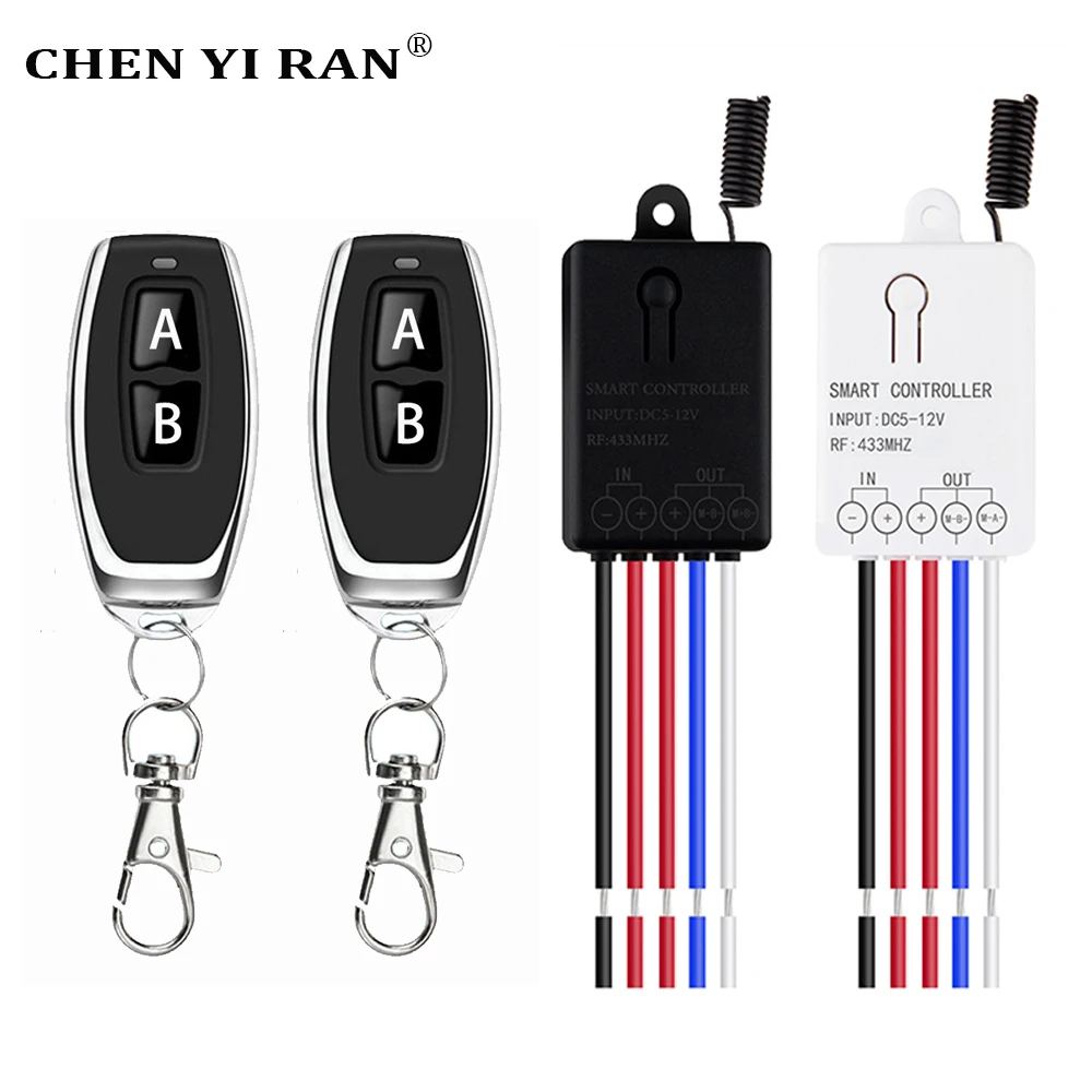 433MHz Universal Wireless Remote DC5V 12V 24V 2CH Rf Relay and Transmitter Remote Garage/Light/Fan/Home Appliance Control Switch
433MHz Universal Wireless Remote DC5V 12V 24V 2CH Rf Relay and Transmitter Remote Garage/Light/Fan/Home Appliance Control Switch
