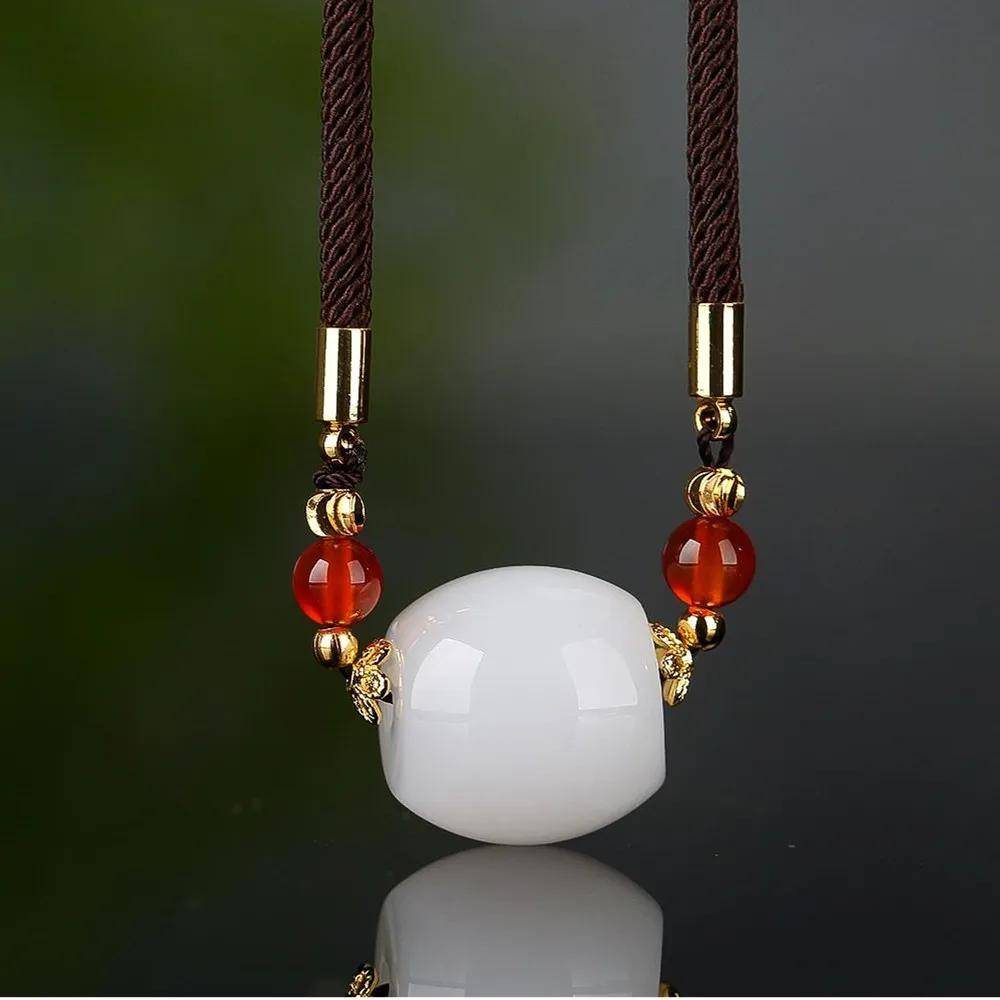 Clavicle Chain Natural Golden Silk Jade Agate Beads Two Pieces Bracelet Necklace Exquisite Jewelry Pendant Lucky Festival Gift
Clavicle Chain Natural Golden Silk Jade Agate Beads Two Pieces Bracelet Necklace Exquisite Jewelry Pendant Lucky Festival Gift