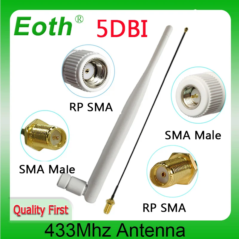 EOTH 433 МГц Антенна 5dbi sma штекер lora iot модуль lorawan сигнальный приемник Антенна ipex1 SMA Гнездовой Удлинительный кабель
EOTH 433 МГц Антенна 5dbi sma штекер lora iot модуль lorawan сигнальный приемник Антенна ipex1 SMA Гнездовой Удлинительный кабель