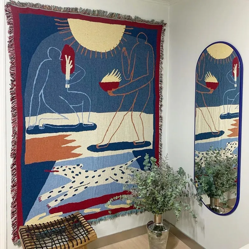 Abstract Worshiper Throw Thicken Retro Nordic Sofa Cover Home Decoration Bedding Sheet Hanging Tapestry Travel Blanket Carpet
Abstract Worshiper Throw Thicken Retro Nordic Sofa Cover Home Decoration Bedding Sheet Hanging Tapestry Travel Blanket Carpet