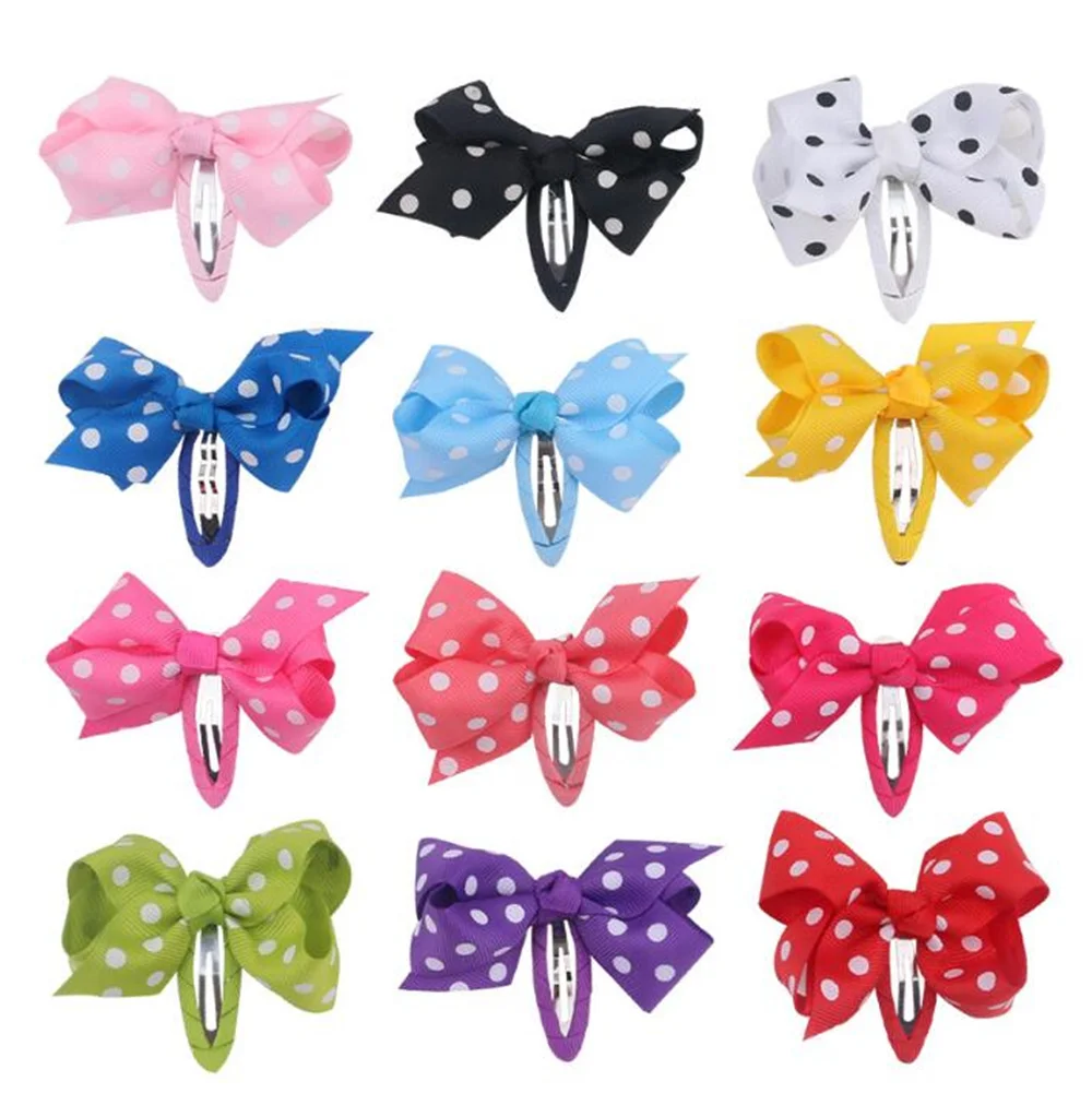 2pcs/Boutique Dots Hair bow Snap clips Kids Girls Hair clip Barrattes Hairbows Hairgrips BB clips Hair accessories Headwear
2pcs/Boutique Dots Hair bow Snap clips Kids Girls Hair clip Barrattes Hairbows Hairgrips BB clips Hair accessories Headwear