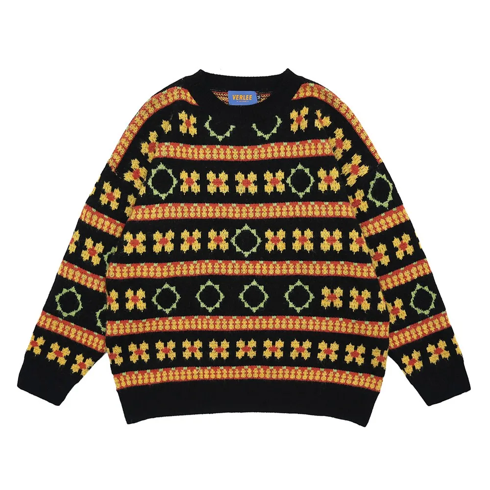 Patchwork Sun Flower Retro Vintage Designer Oversized Woman Sweaters Winter Clothes Women New Pullover Femme Chandails Top
Patchwork Sun Flower Retro Vintage Designer Oversized Woman Sweaters Winter Clothes Women New Pullover Femme Chandails Top
