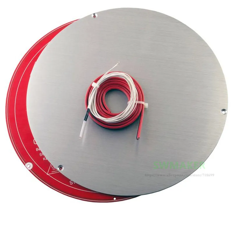220mm Aluminum anodized build plate + MK2Y PCB heated bed power wiring thermistor kit for 3D printer delta kossel
220mm Aluminum anodized build plate + MK2Y PCB heated bed power wiring thermistor kit for 3D printer delta kossel