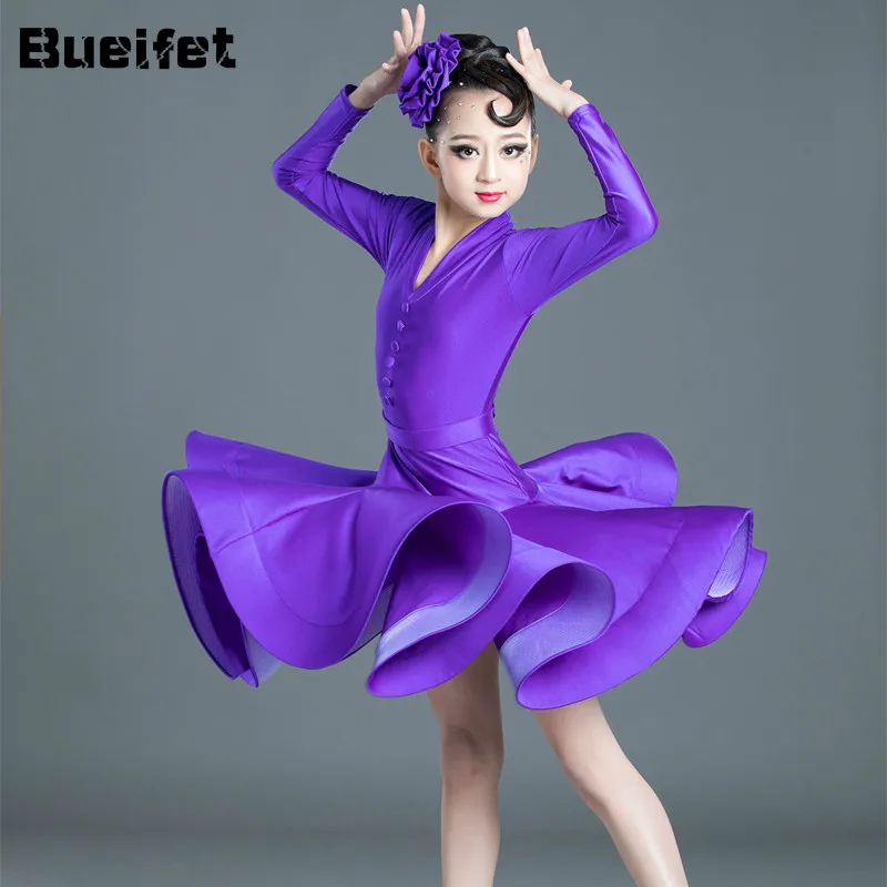 Children's Latin Dance Competition Dress Girls Modern Waltz Tango Ballroom Dance Costume Long Sleeve Cha Cha Professional Dress
Children's Latin Dance Competition Dress Girls Modern Waltz Tango Ballroom Dance Costume Long Sleeve Cha Cha Professional Dress