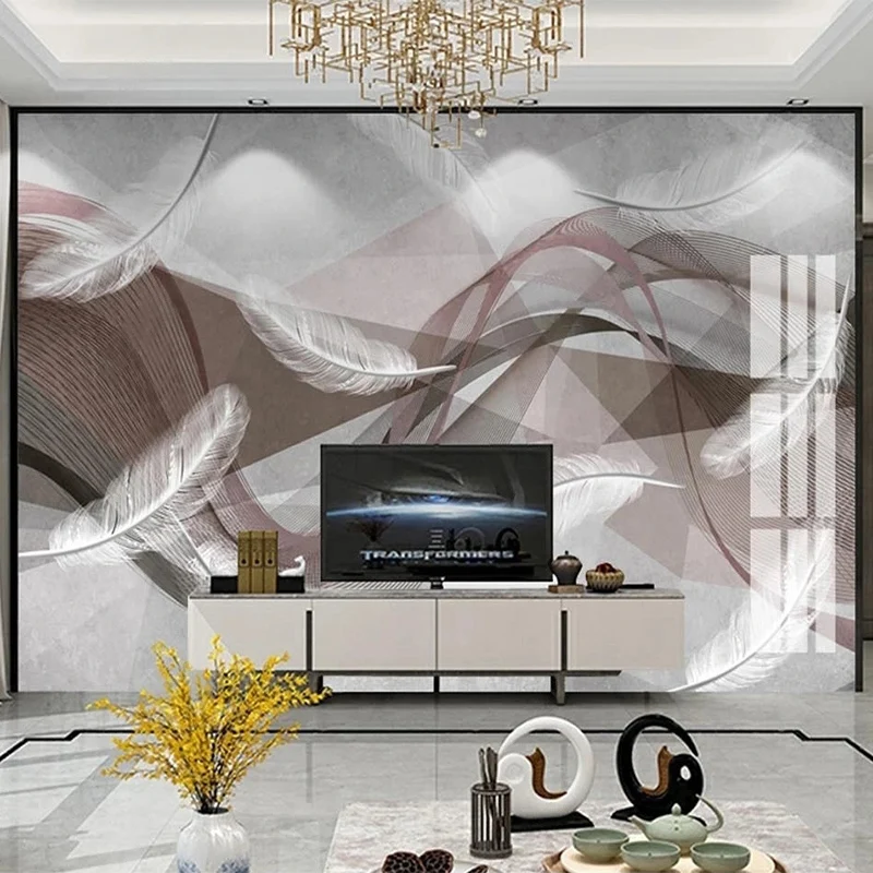 Custom Mural Wallpaper Nordic 3D Abstract Geometric Feather Modern Living Room TV Background Wall Decor Papel De Parede 3D Sala
Custom Mural Wallpaper Nordic 3D Abstract Geometric Feather Modern Living Room TV Background Wall Decor Papel De Parede 3D Sala